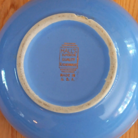 Halls Superior Quality Mixing Bowls Kitchenware Blue Morning Glory - Picture 5 of 7